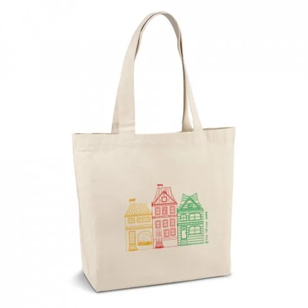 Sacola 100% algodão canvas (280 g/m²) com bolso interior (SP-92820) — foto 5 | D.JOB