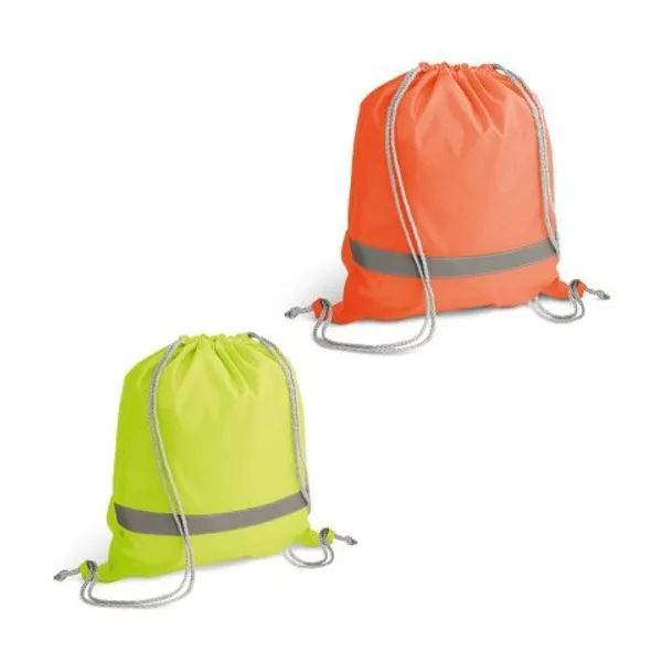 Sacola tipo mochila em 210D com elementos refletores (SP-92835) personalizado | D.JOB