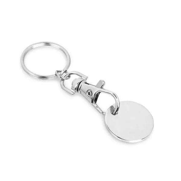 Chaveiro em metal com formato de moeda (SP-93089) personalizado | D.JOB