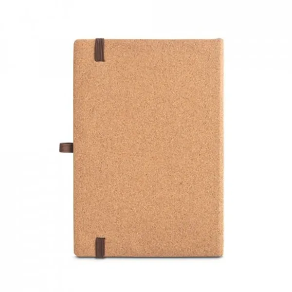 Caderno A5 de capa dura em folha de bambu e cortiça, com páginas pautadas (SP-93281) — foto 5 | D.JOB