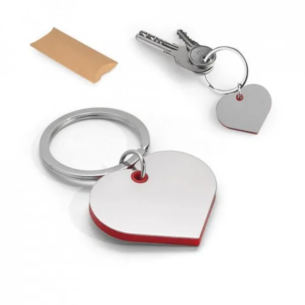 Chaveiro coração em metal e ABS (SP-93391) personalizado | D.JOB