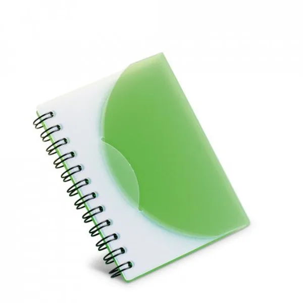 Caderno A7 espiral de capa semi-rígida em PP, com folhas lisas (SP-93476) — foto 2 | D.JOB