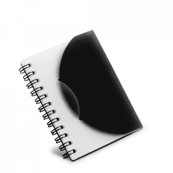 Caderno A7 espiral de capa semi-rígida em PP, com folhas lisas (SP-93476) — foto 4 | D.JOB
