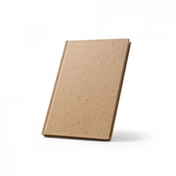 Caderno A5 em casca de coco (60%) e trapos de algodão (40%), com 160 páginas pautadas recicladas (SP-93622) — foto 2 | D.JOB