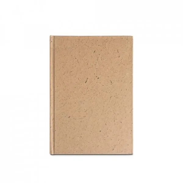 Caderno A5 em casca de coco (60%) e trapos de algodão (40%), com 160 páginas pautadas recicladas (SP-93622) — foto 4 | D.JOB