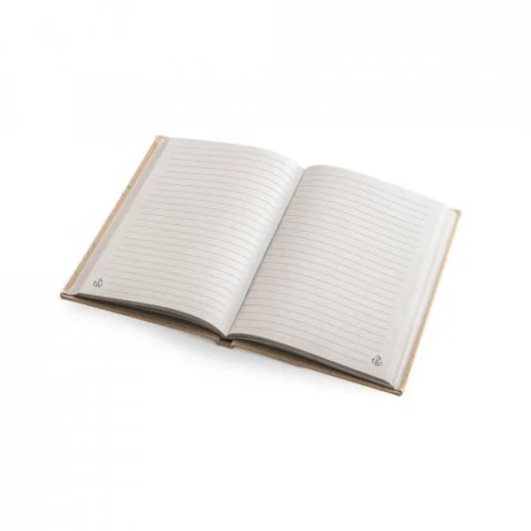 Caderno A5 em casca de coco (60%) e trapos de algodão (40%), com 160 páginas pautadas recicladas (SP-93622) — foto 5 | D.JOB