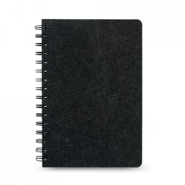 Caderno A5 de capa semi-rígida em feltro 100% reciclado, com páginas pautadas (SP-93635) — foto 4 | D.JOB