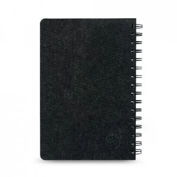 Caderno A5 de capa semi-rígida em feltro 100% reciclado, com páginas pautadas (SP-93635) — foto 6 | D.JOB