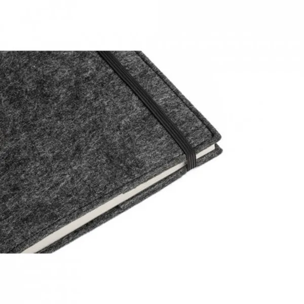 Caderno A5 com capa em feltro 100% reciclado, com páginas pautadas recicladas (SP-93636) — foto 7 | D.JOB