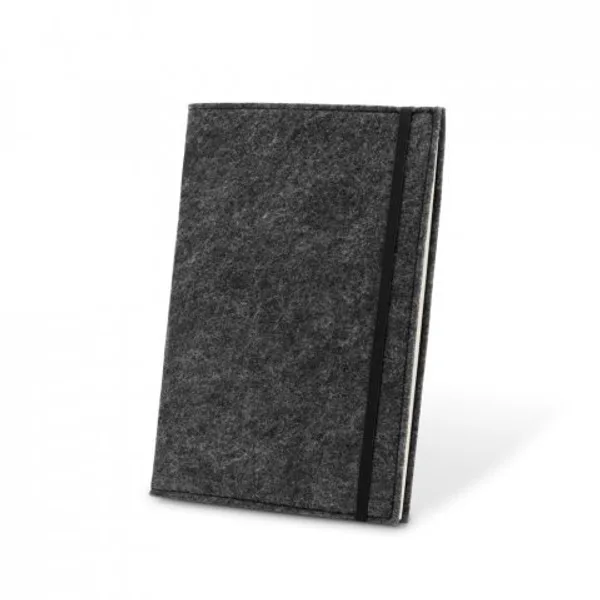 Caderno A5 com capa em feltro 100% reciclado, com páginas pautadas recicladas (SP-93636) — foto 10 | D.JOB
