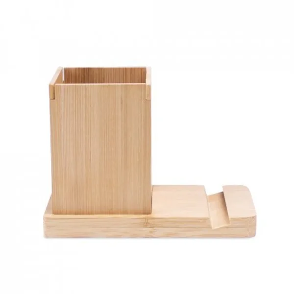 Conjunto de secretária com suporte para celular e copo, em bambu (SP-93638) — foto 4 | D.JOB