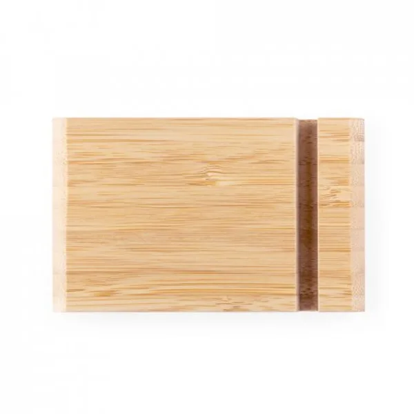 Suporte para celular com duas canaletas de tamanhos diferentes, em bambu (SP-93640) — foto 5 | D.JOB