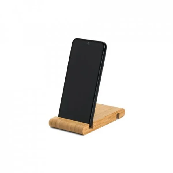 Suporte para celular com duas canaletas de tamanhos diferentes, em bambu (SP-93640) — foto 7 | D.JOB