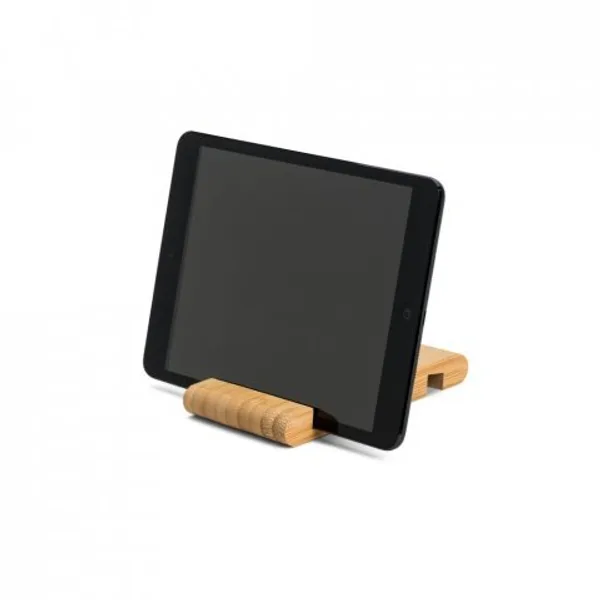 Suporte para celular com duas canaletas de tamanhos diferentes, em bambu (SP-93640) — foto 8 | D.JOB