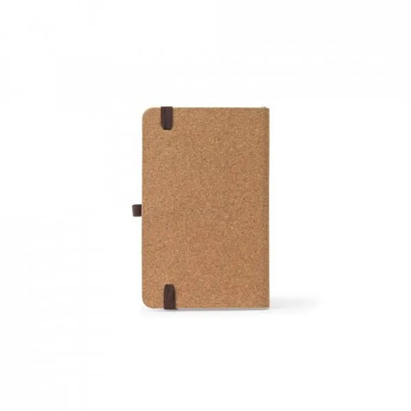 Caderno de bolso de capa dura em folha de bambu e cortiça com páginas pautadas recicladas (SP-93657) — foto 5 | D.JOB