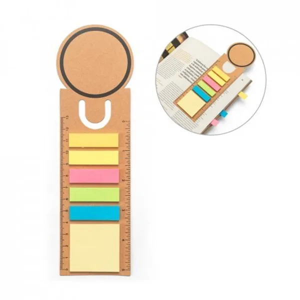 Conjunto para escritório 3 em 1, em papel 100% reciclado, com parte superior em formato redondo com impressão preta à volta (SP-93662) personalizado | D.JOB