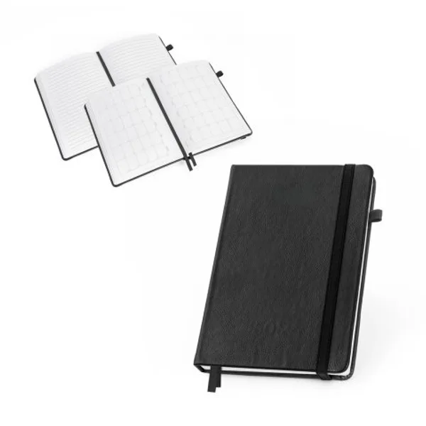 Caderno em PU à base de água com agenda integrada e página pautadas (SP-93669) personalizado | D.JOB