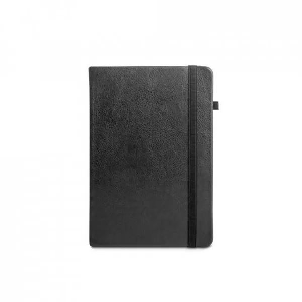 Caderno em PU à base de água com agenda integrada e página pautadas (SP-93669) — foto 4 | D.JOB