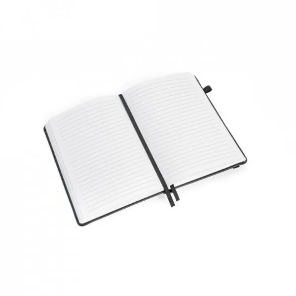 Caderno em PU à base de água com agenda integrada e página pautadas (SP-93669) — foto 6 | D.JOB