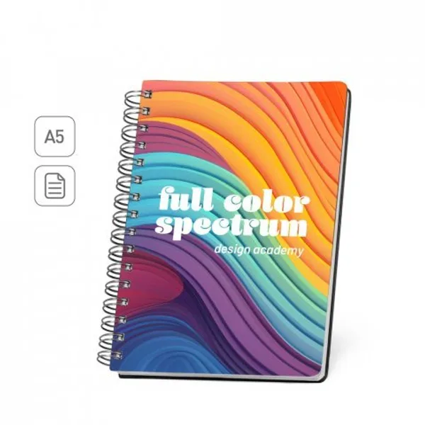 Caderno A5 com argolas e capa em PVC para personalização em "Full Colour" (SP-93681) personalizado | D.JOB