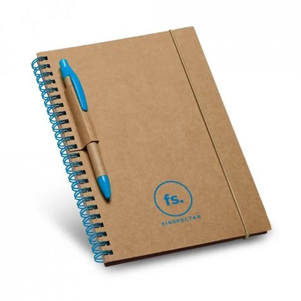 Caderno B6 de capa dura em cartão, com páginas pautadas recicladas (SP-93708) — foto 2 | D.JOB
