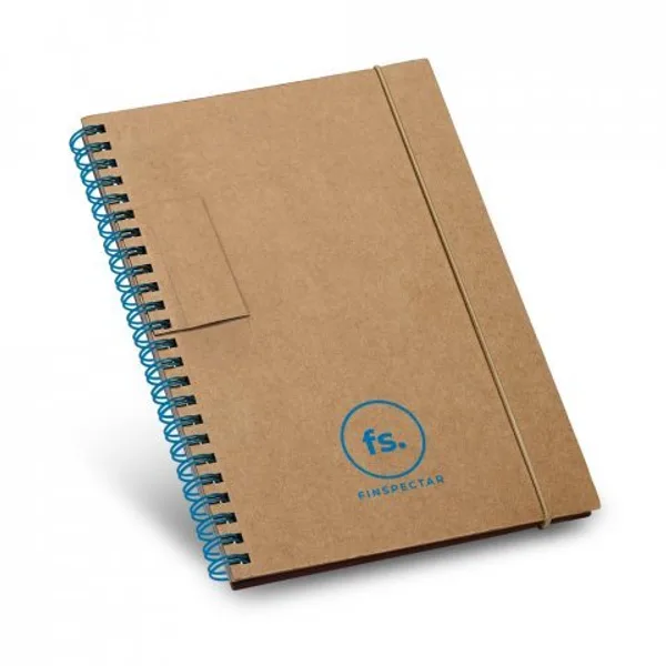 Caderno B6 de capa dura em cartão, com páginas pautadas recicladas (SP-93708) — foto 3 | D.JOB