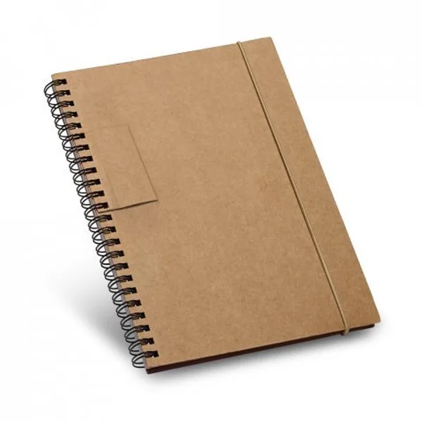 Caderno B6 de capa dura em cartão, com páginas pautadas recicladas (SP-93708) — foto 4 | D.JOB