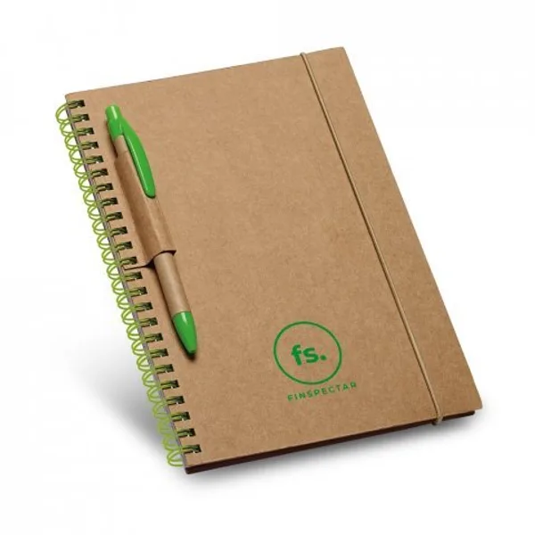 Caderno B6 de capa dura em cartão, com páginas pautadas recicladas (SP-93708) — foto 6 | D.JOB