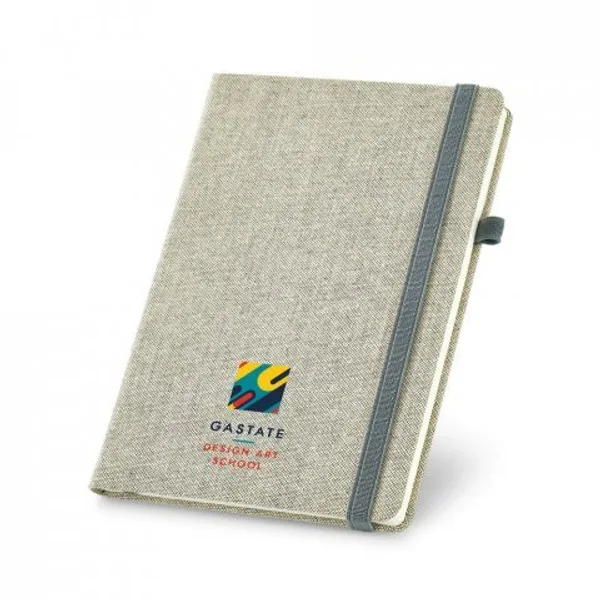 Caderno A5 em canvas (poliéster) com páginas lisas (SP-93725) — foto 2 | D.JOB