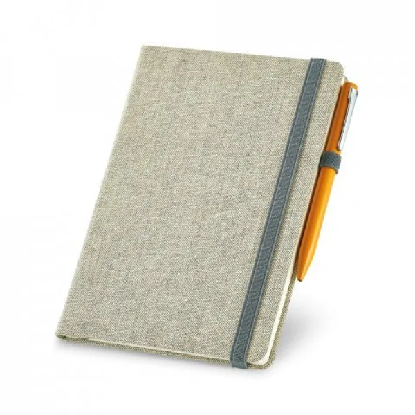 Caderno A5 em canvas (poliéster) com páginas lisas (SP-93725) — foto 5 | D.JOB