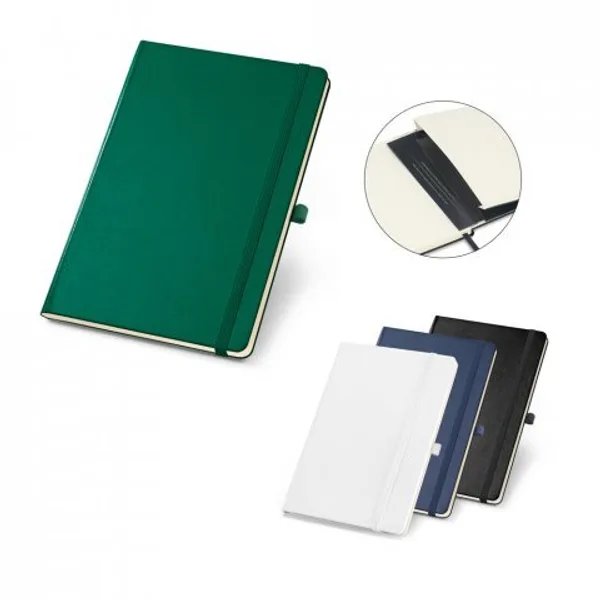 Caderno B6 de capa dura com páginas lisas (SP-93727) personalizado | D.JOB