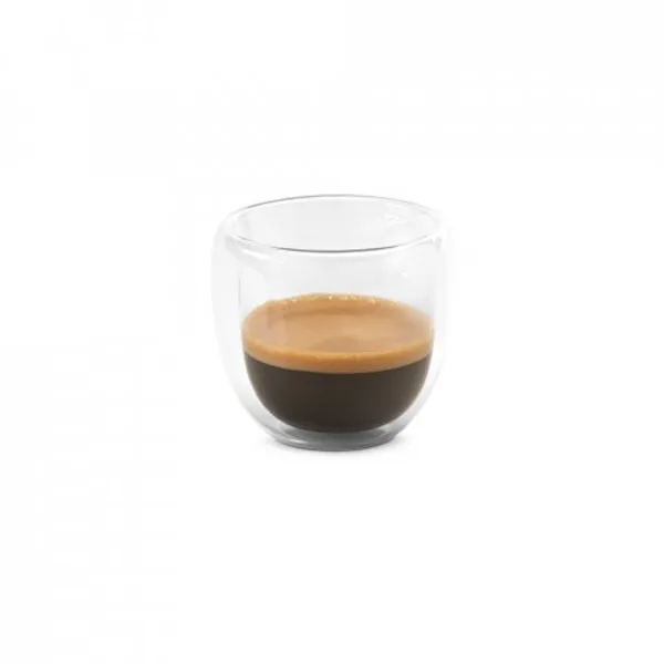 Conjunto de café em vidro borossilicato, com 2 copos de parede dupla isolada a ar (75 mL) (SP-93873) — foto 2 | D.JOB