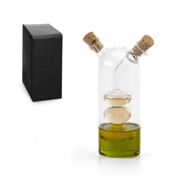 Galheteiro em vidro que contém dois reservatórios 50 mL e 250 mL (SP-93875) personalizado | D.JOB