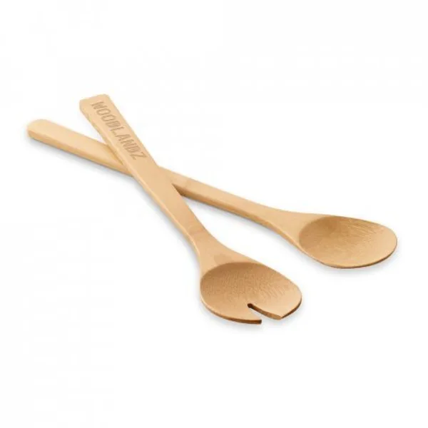 Conjunto de 2 talheres para salada em bambu (SP-93969) — foto 2 | D.JOB