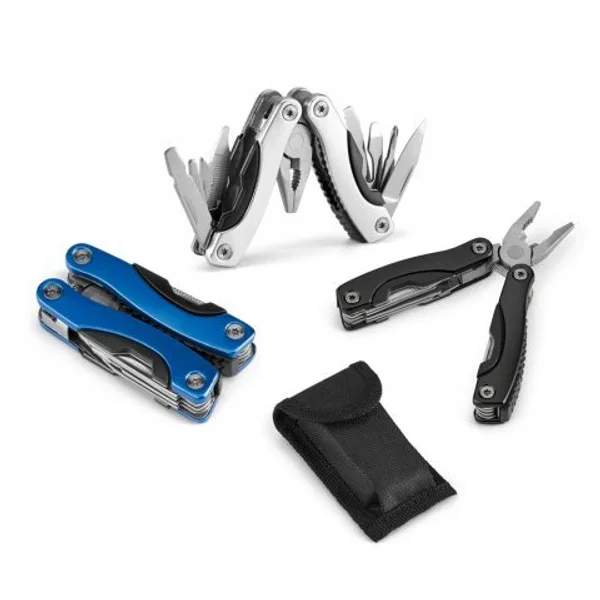 Mini alicate multifunções com 9 funções em aço inox e alumínio (SP-94016) personalizado | D.JOB