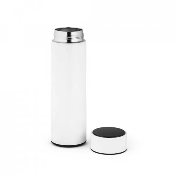 Garrafa térmica em aço inox de parede dupla isolada a vácuo, com termômetro digital (450 mL) (SP-94069) — foto 6 | D.JOB