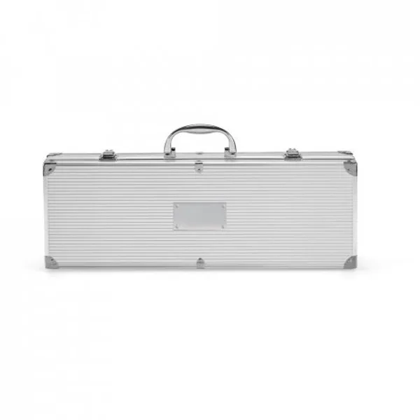 Kit churrasco em estojo de alumínio com 4 utensílios em aço inox (SP-94141) — foto 5 | D.JOB