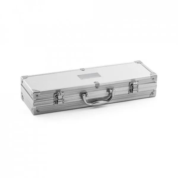 Kit churrasco em estojo de alumínio com 4 utensílios em aço inox (SP-94141) — foto 7 | D.JOB
