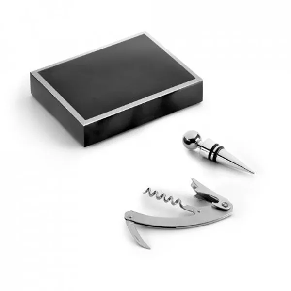 Conjunto para vinho em zinco e inox (SP-94191) personalizado | D.JOB