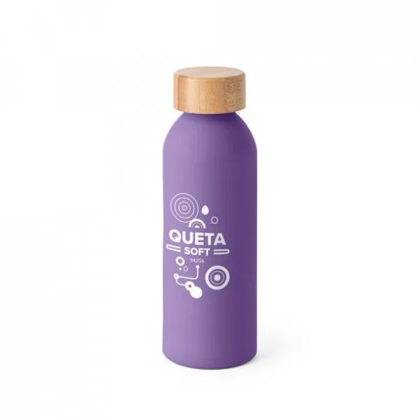Squeeze em alumínio com acabamento emborrachado (550 mL) (SP-94256) — foto 6 | D.JOB