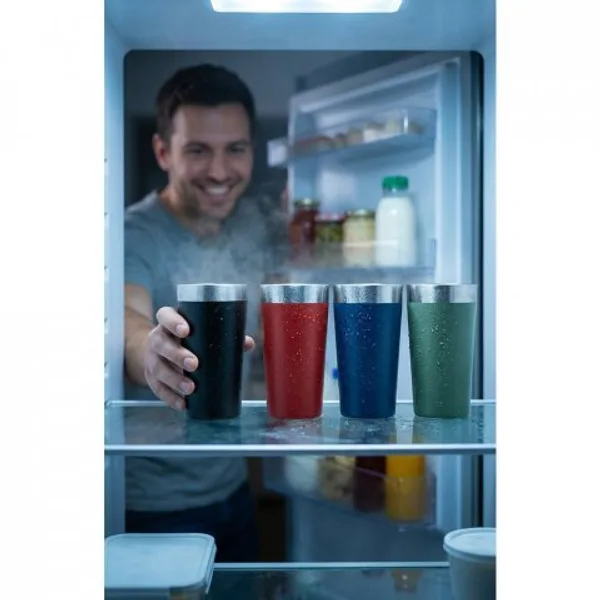 Copo de viagem em aço inox térmico, com parede dupla isolada a vácuo (540 mL) (SP-94267) — foto 3 | D.JOB