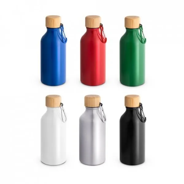Squeeze em alumínio 100% reciclado com cor sólida brilhante (400 mL) (SP-94325) personalizado | D.JOB