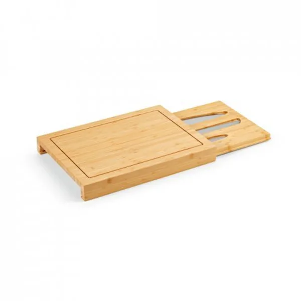 Conjunto de tábuas em bambu com 3 facas inclusas (SP-94339) — foto 8 | D.JOB