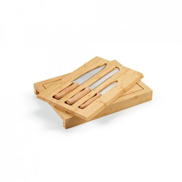 Conjunto de tábuas em bambu com 3 facas inclusas (SP-94339) — foto 9 | D.JOB