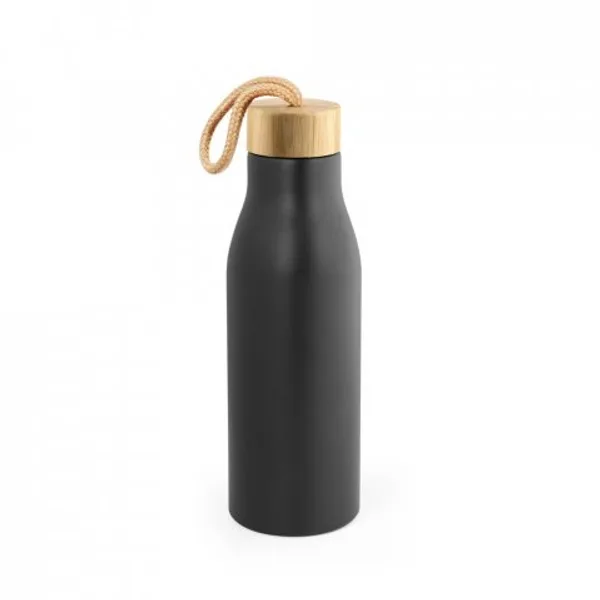 Squeeze em aço inox 90% reciclado, de parede simples com acabamento em mate (570 mL) (SP-94379) — foto 4 | D.JOB