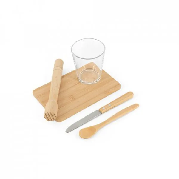 Kit para caipirinha com 5 peças em bambu (SP-94435) — foto 2 | D.JOB