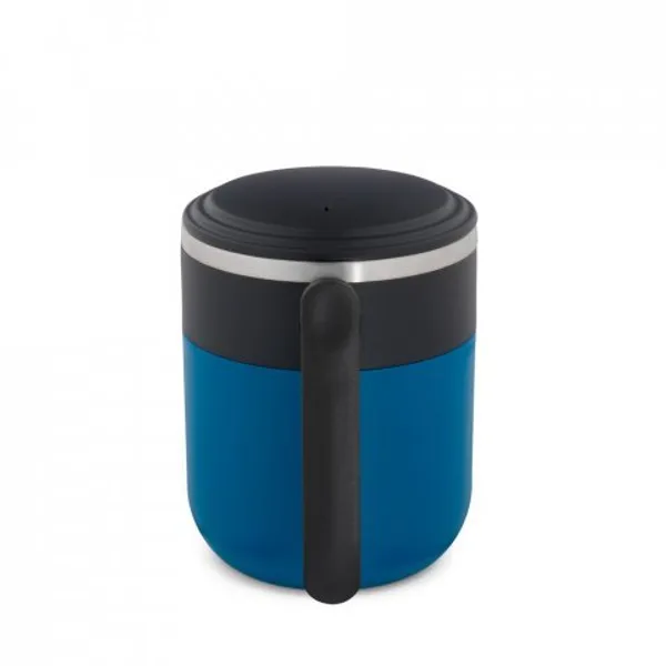 Caneca de viagem com parede interior em aço inox e acabamento mate 400 mL (SP-94439) — foto 5 | D.JOB