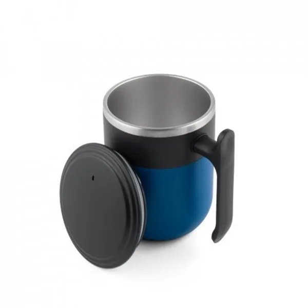 Caneca de viagem com parede interior em aço inox e acabamento mate 400 mL (SP-94439) — foto 6 | D.JOB