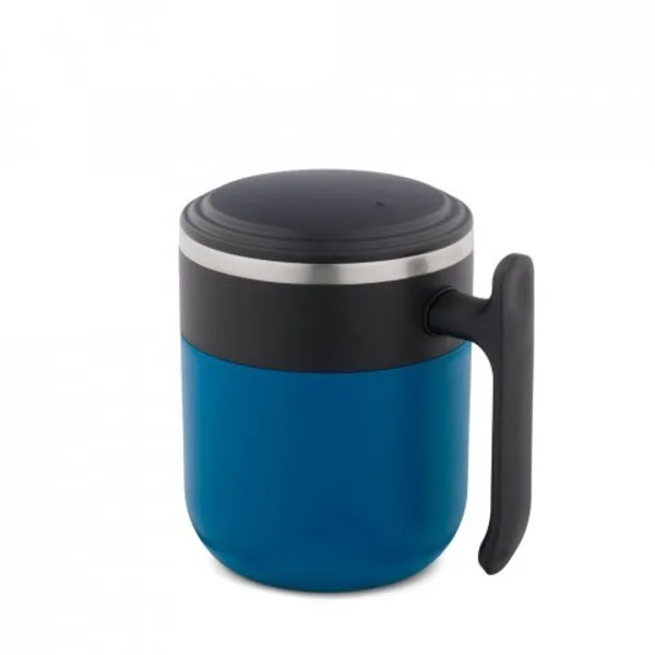 Caneca de viagem com parede interior em aço inox e acabamento mate 400 mL (SP-94439) — foto 8 | D.JOB