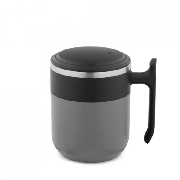Caneca de viagem com parede interior em aço inox e acabamento mate 400 mL (SP-94439) — foto 12 | D.JOB